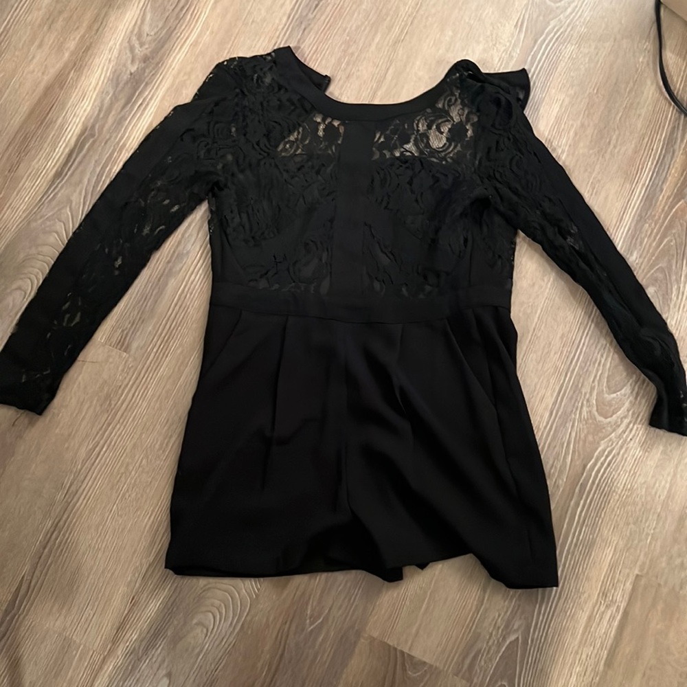 Adelyn rae black lace romper